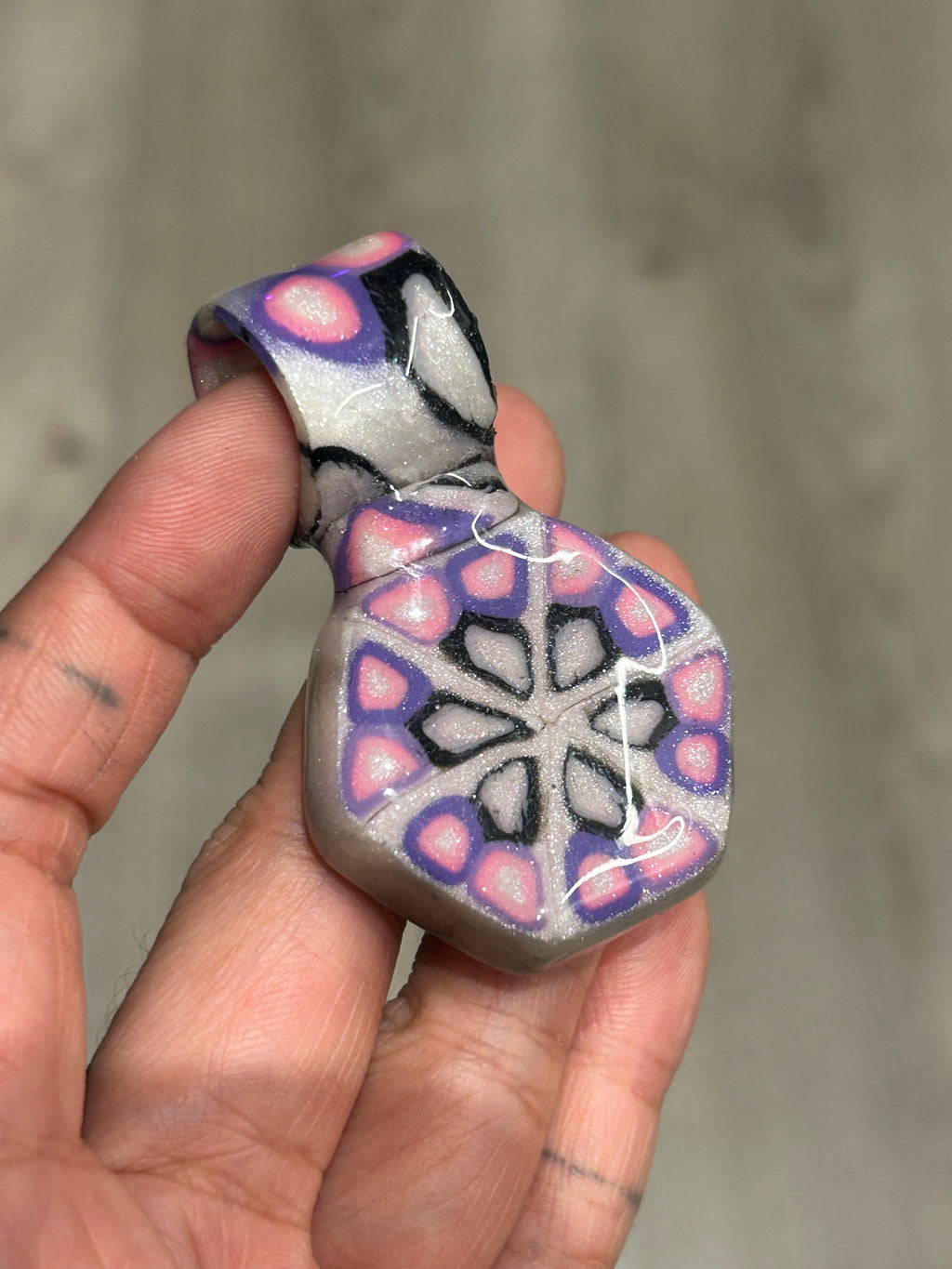Polymer Cane Pendant