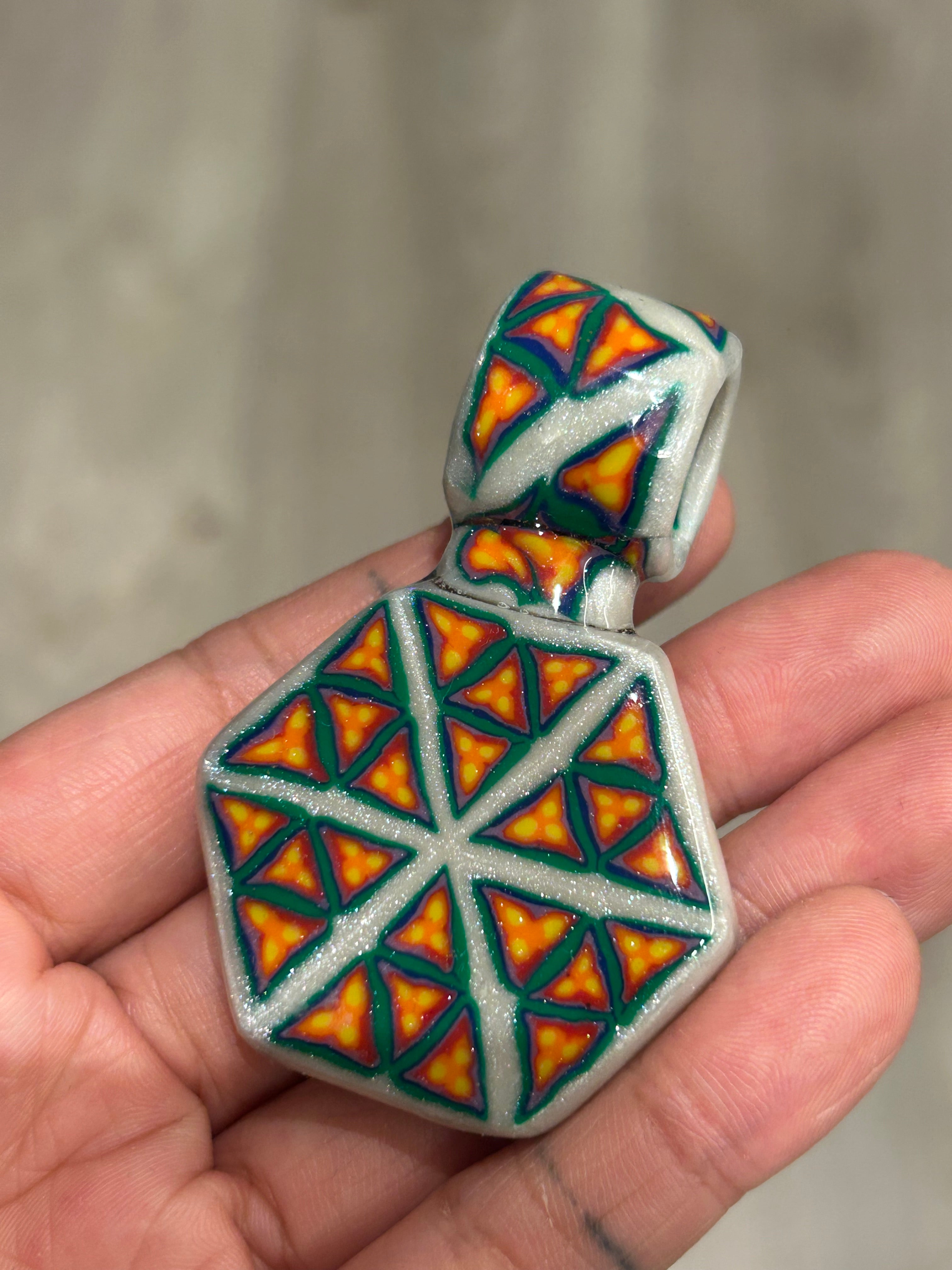 Polymer Cane Pendant No.5