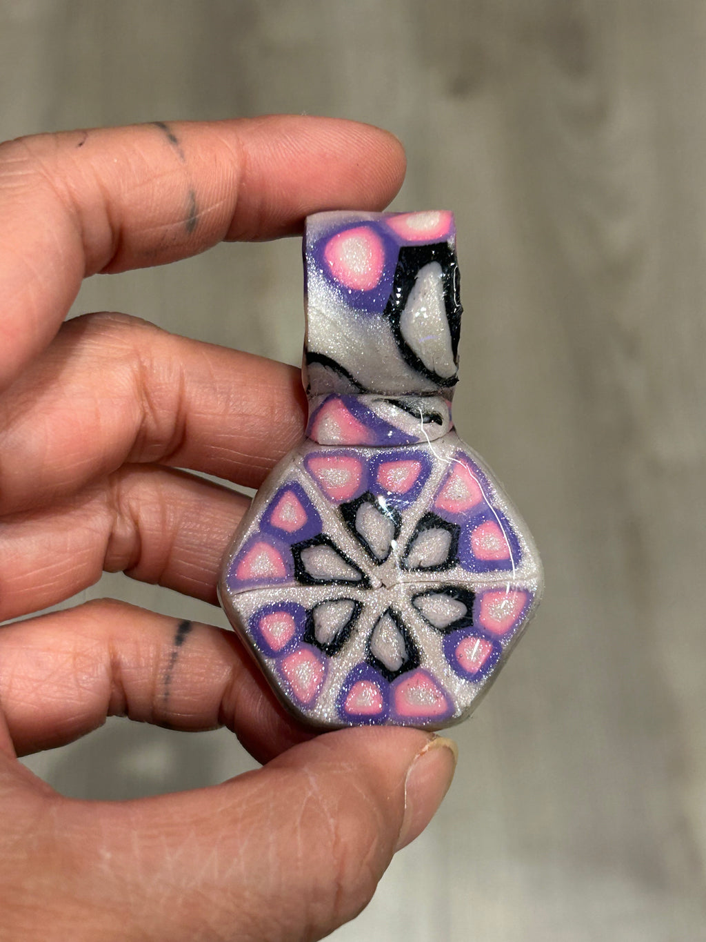 Polymer Cane Pendant