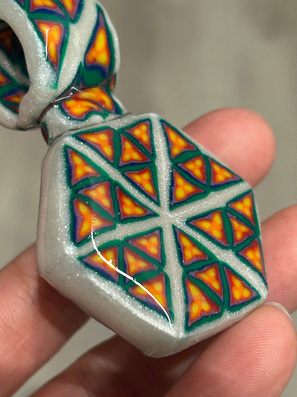 Polymer Cane Pendant No.5