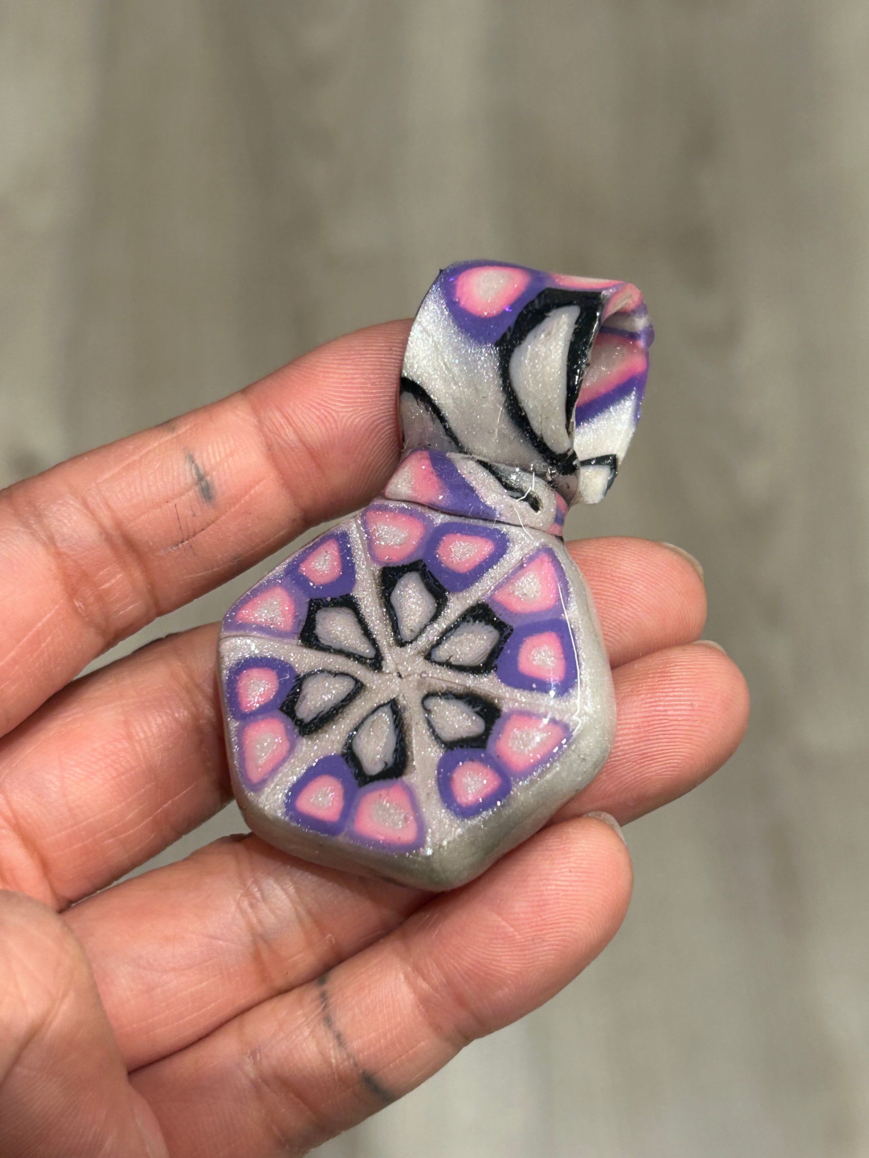 Polymer Cane Pendant