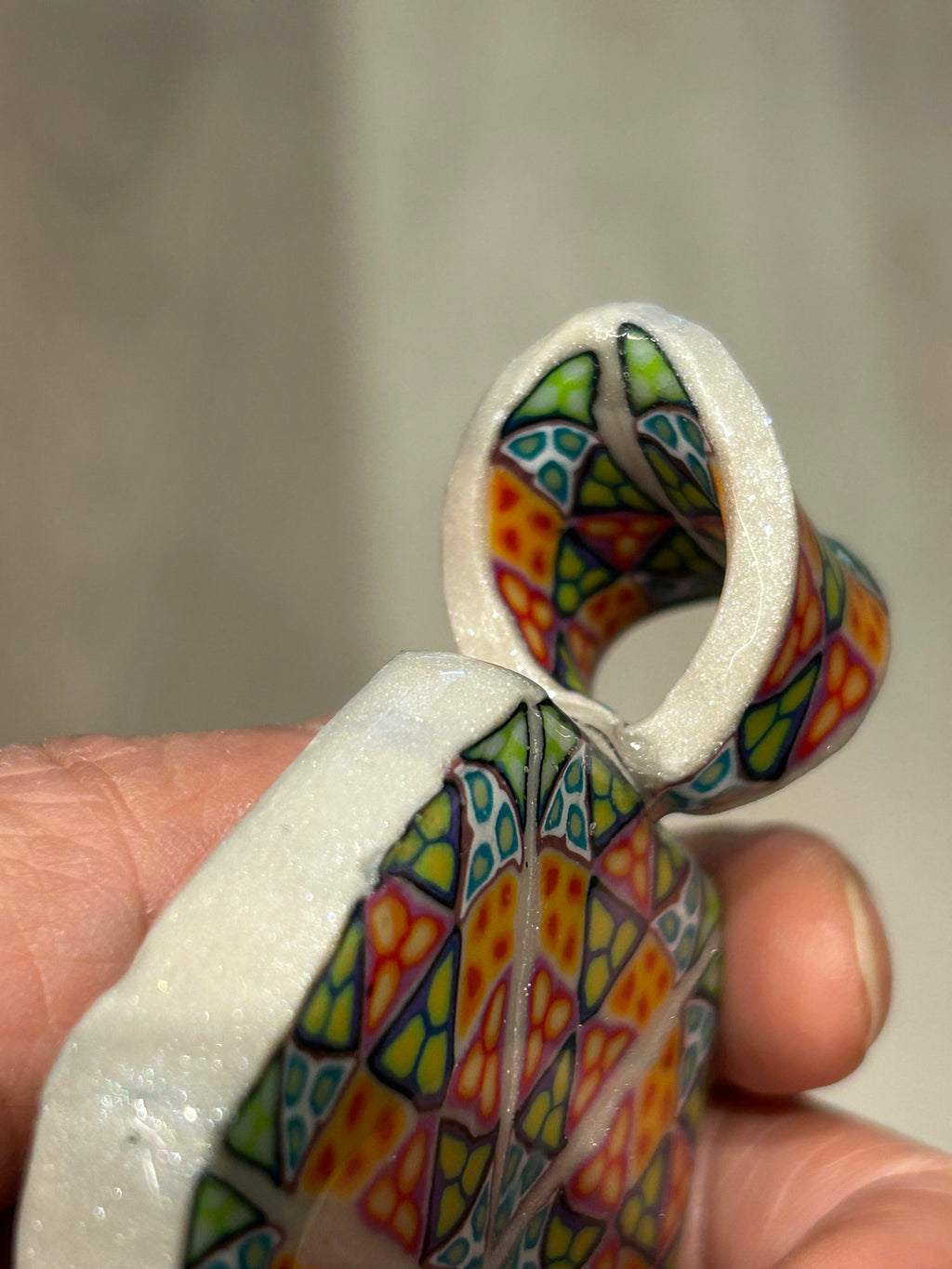 Polymer Cane Pendant No.1